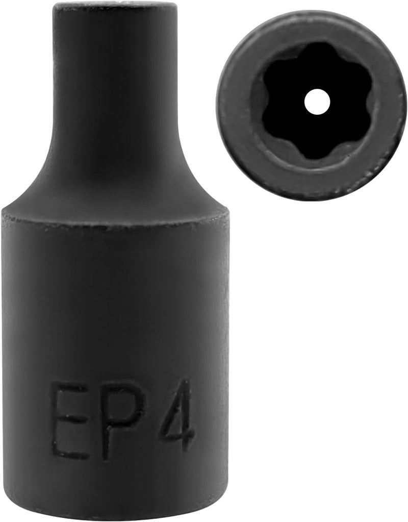 ZKTOOL EP Socket EP4,1/4'' drive External Torx Plus Socket. - Image 1